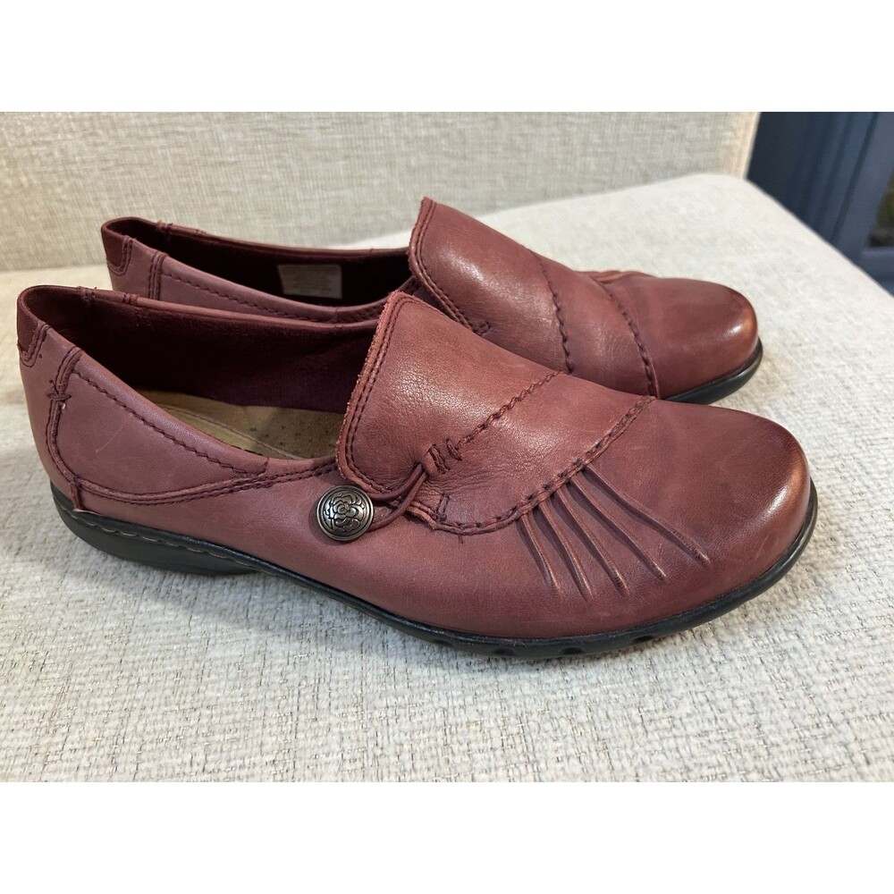Cobb Hill by Rockport Womens Size 6.5 M Mauve Leather Slip On Loafers CAG018G